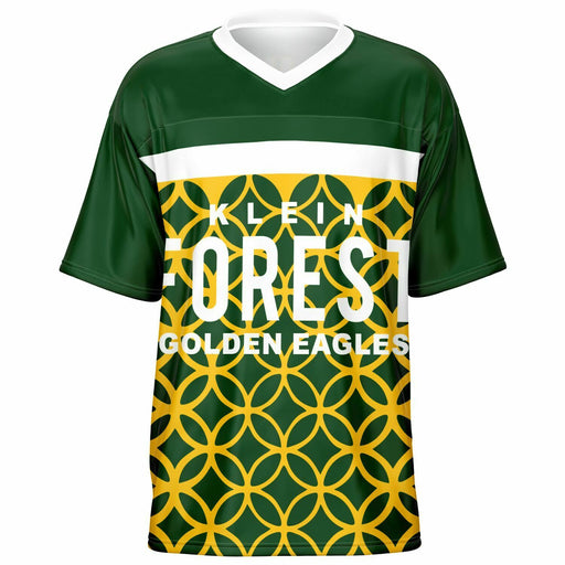 Klein Forest Eagles football jersey -  ghost view - front