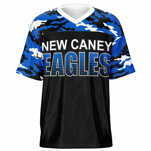 New Caney Eagles football jersey -  ghost view - front 08