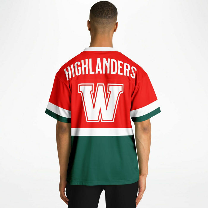 The Woodlands Highlanders Football Jersey 10