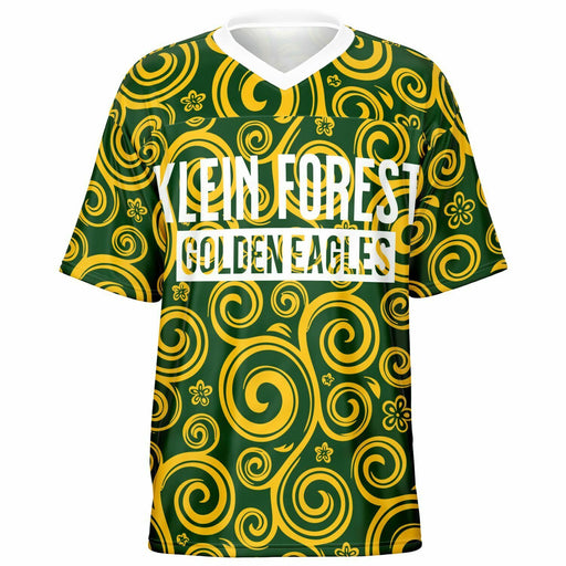 Klein Forest Eagles football jersey -  ghost view - front