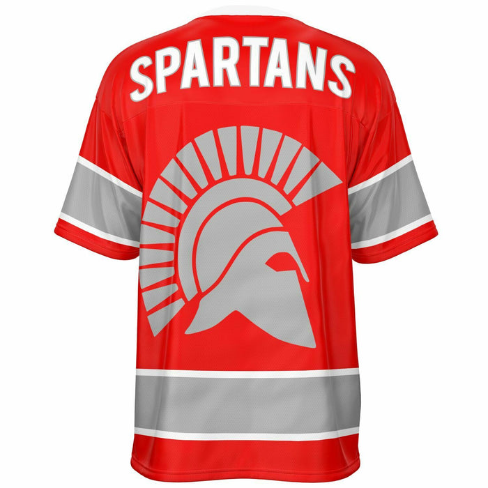 Cypress Lakes Spartans football jersey -  ghost view - back