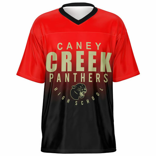 Caney Creek Panthers football jersey -  ghost view - front 05