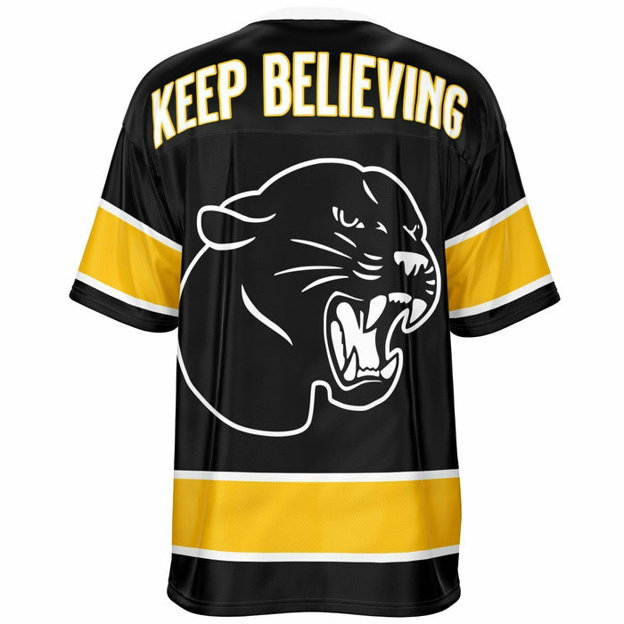 Klein Oak Panthers football jersey -  ghost view - back