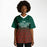 Black woman wearing The Woodlands Highlanders High School football Jersey