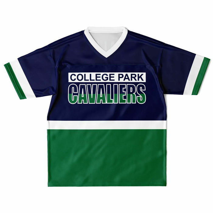 College Park Cavaliers football jersey laying flat - front  10