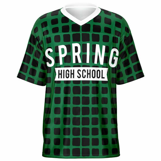 Spring Lions High School football jersey -  ghost view - front