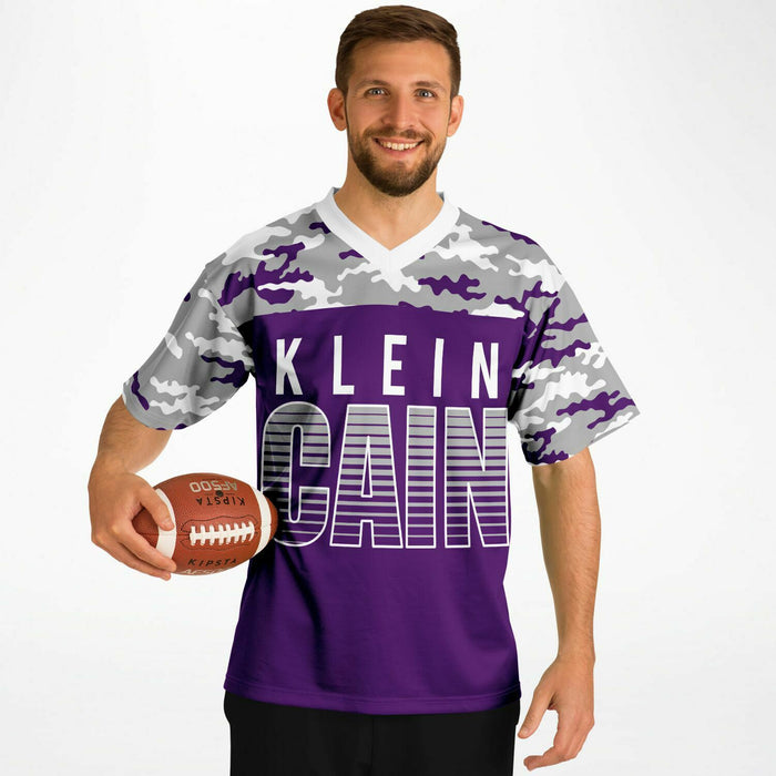 Klein Cain Hurricanes Football Jersey 08