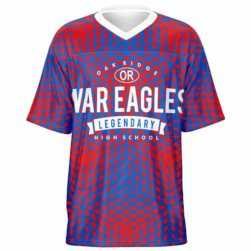 Oak Ridge War Eagles High School football jersey -  ghost view - front