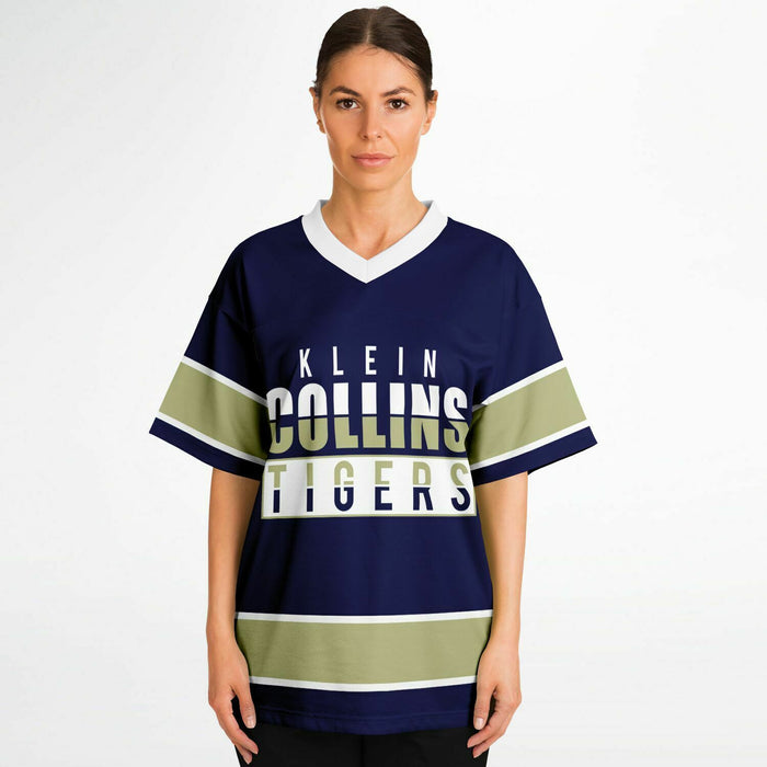 Women wearing Klein Collins Tigers football jersey 13