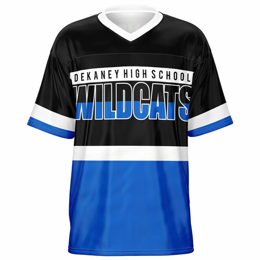 Dekaney Wildcats football jersey -  ghost view - front