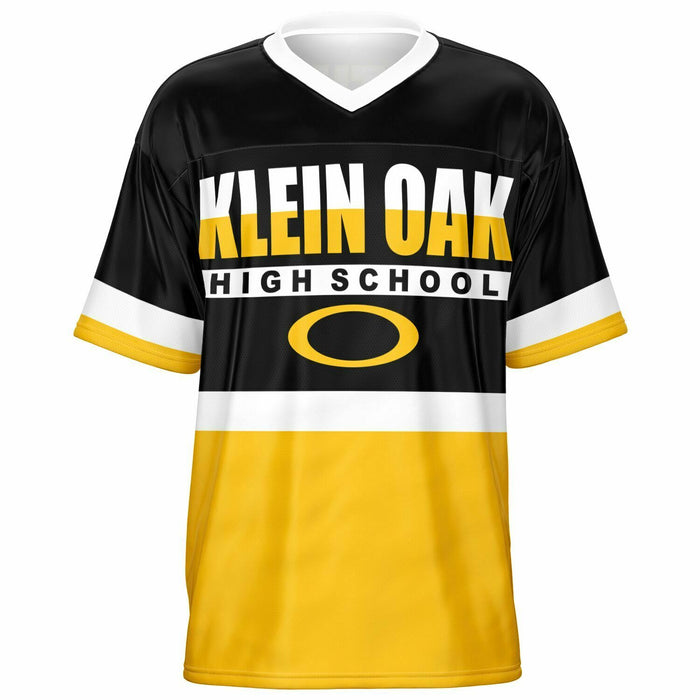 Klein Oak Panthers football jersey -  ghost view - front