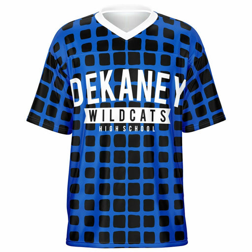 Dekaney Wildcats football jersey -  ghost view - front