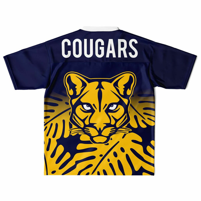 Nimitz Cougars High School football jersey laying flat - back