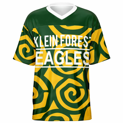 Klein Forest Eagles football jersey -  ghost view - front