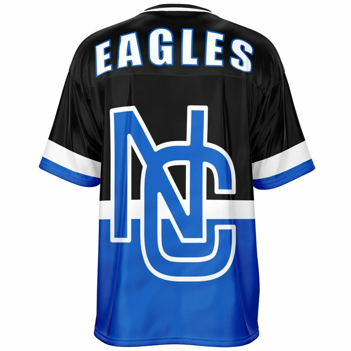 New Caney Eagles football jersey -  ghost view - back 10