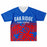 Oak Ridge War Eagles High School football jersey laying flat - front 