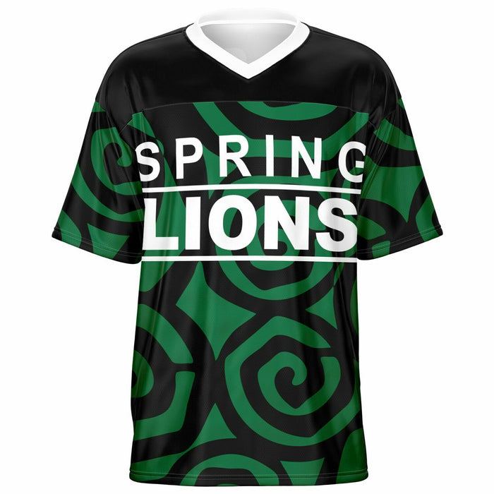Spring Lions High School football jersey -  ghost view - front