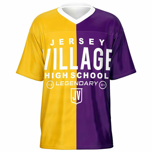 Jersey Village Falcons football jersey -  ghost view - front