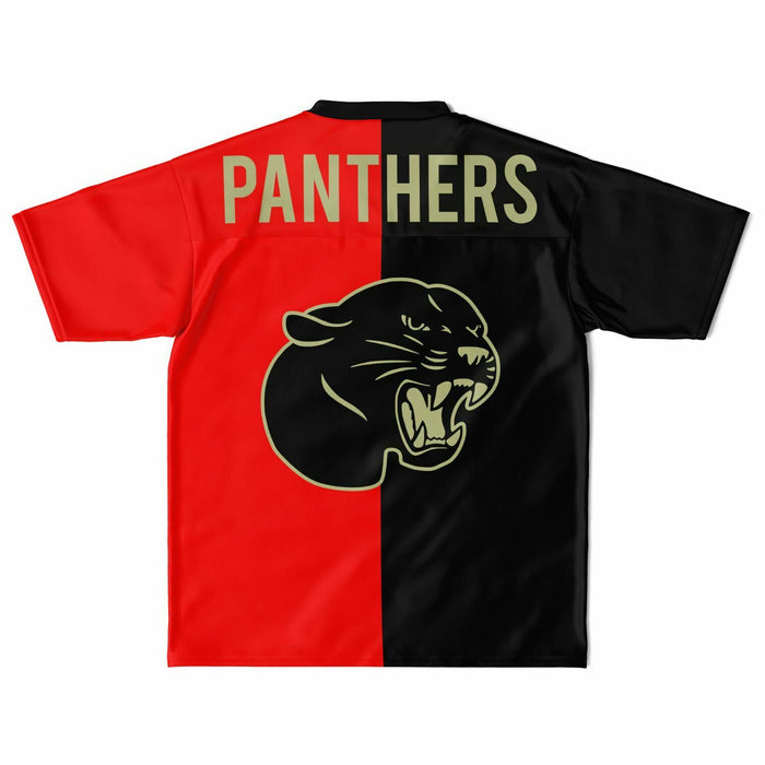 Caney Creek Panthers football jersey laying flat - back 04