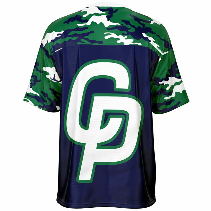 College Park Cavaliers football jersey -  ghost view - back 08