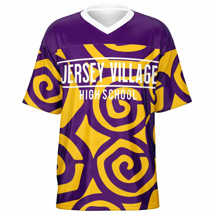 Jersey Village Falcons football jersey -  ghost view - front