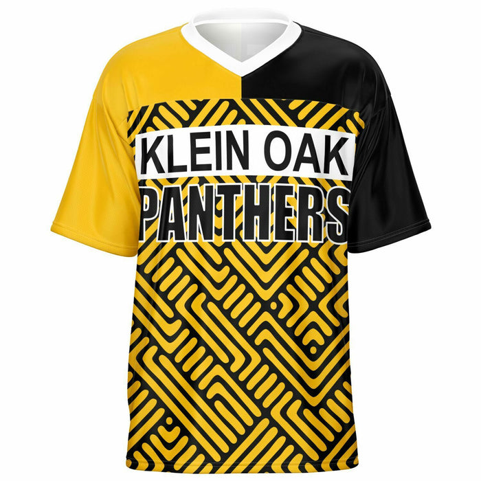 Klein Oak Panthers football jersey -  ghost view - front