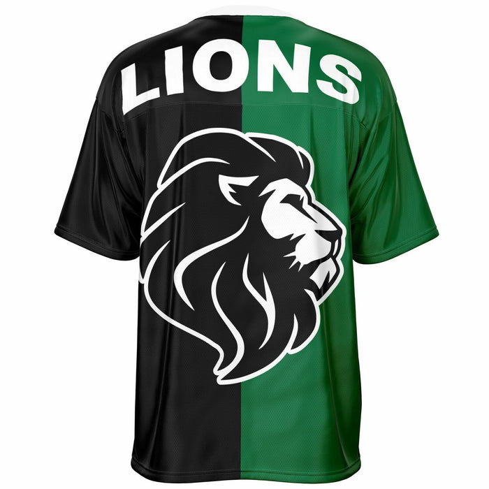 Spring Lions High School football jersey -  ghost view - back