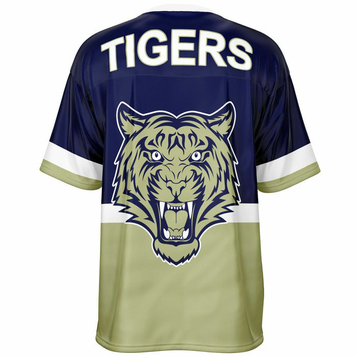 Klein Collins Tigers football jersey -  ghost view - back 10