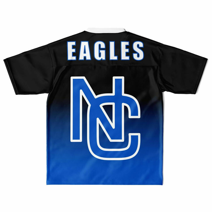 New Caney Eagles football jersey laying flat - back 05