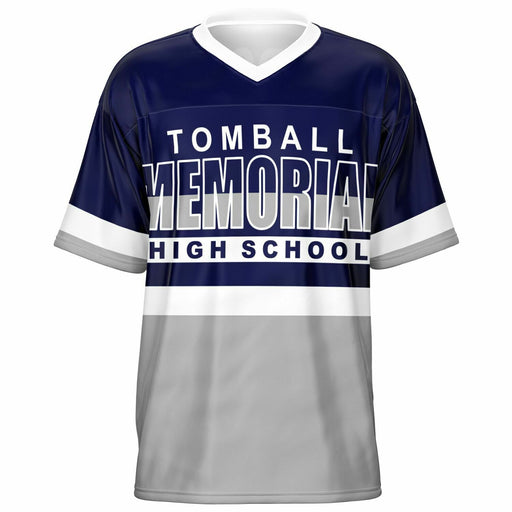 Tomball Memorial Wildcats High School football jersey -  ghost view - front