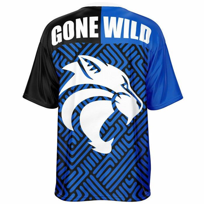 Dekaney Wildcats football jersey -  ghost view - back