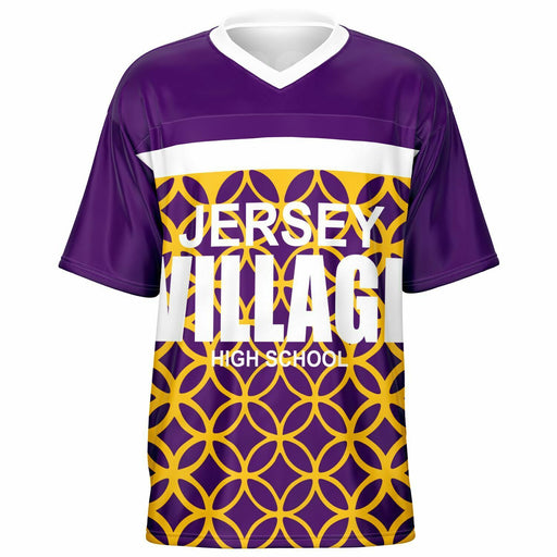 Jersey Village Falcons football jersey -  ghost view - front