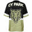 Cypress Park Tigers football jersey -  ghost view - back 10