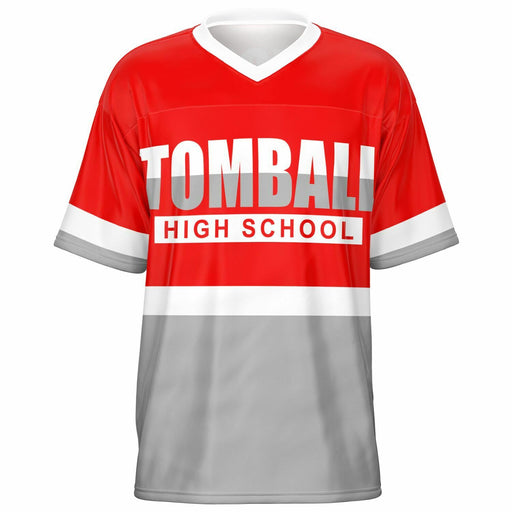 Tomball Cougars High School football jersey -  ghost view - front