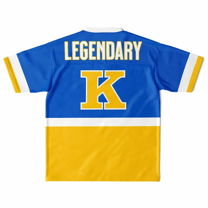 Klein Bearkats football jersey laying flat - back