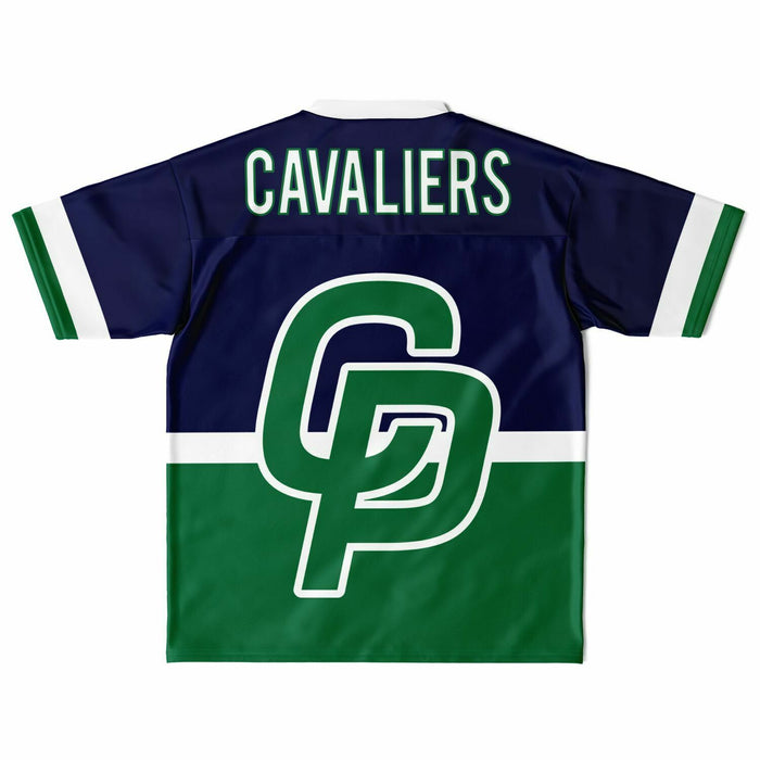 College Park Cavaliers football jersey laying flat - back 10