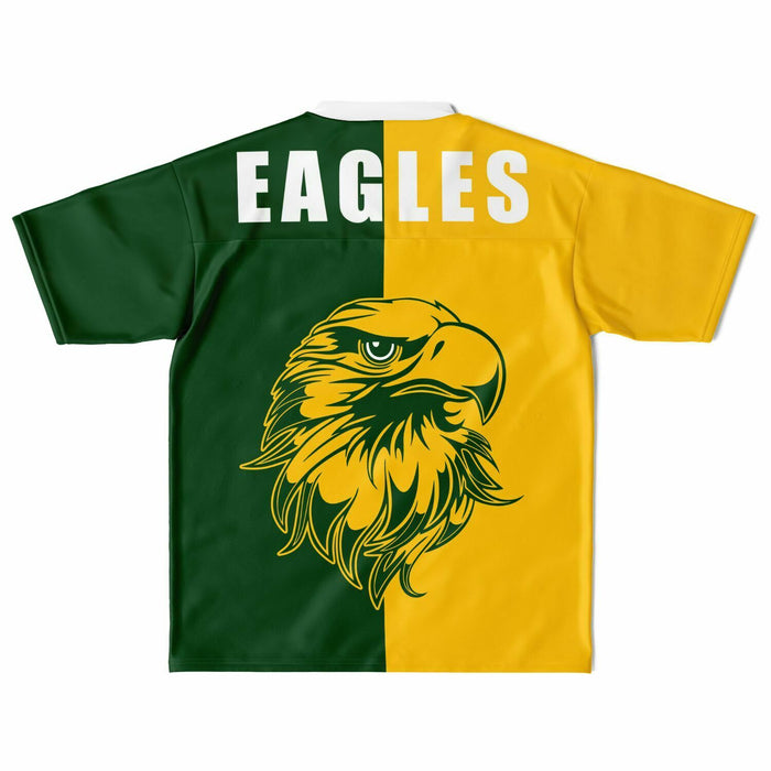 Klein Forest Eagles football jersey laying flat - back