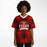 Black woman wearing Tomball Cougars High School football Jersey
