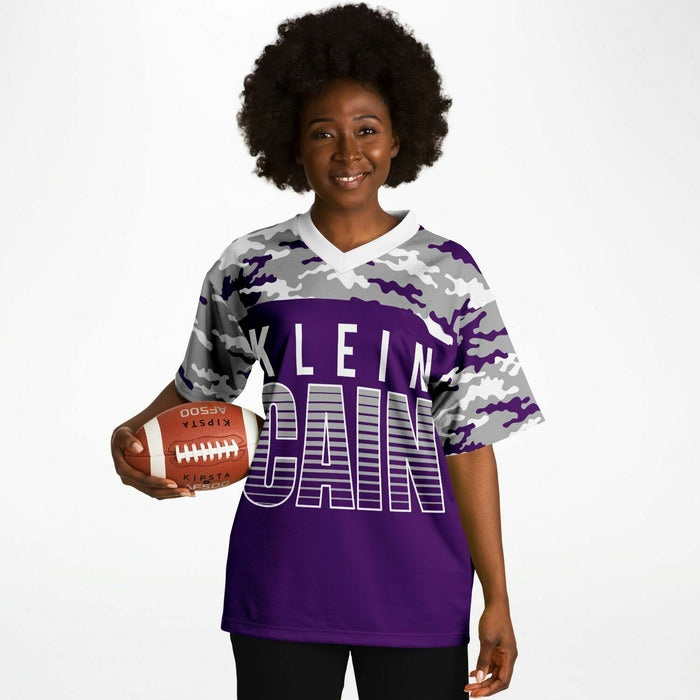 Klein Cain Hurricanes Football Jersey 08