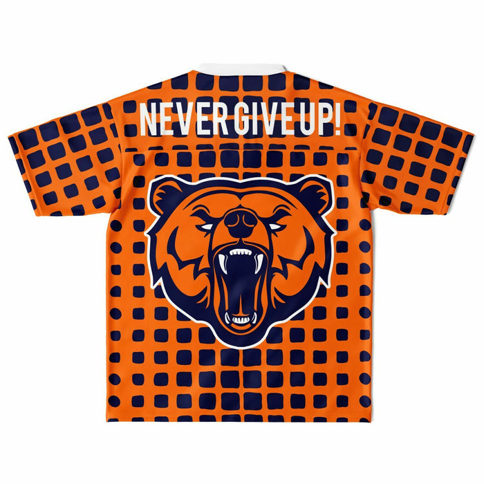 Bridgeland Bears football jersey laying flat - back