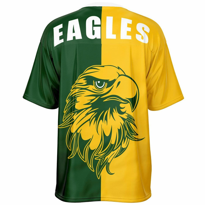 Klein Forest Eagles football jersey -  ghost view - back