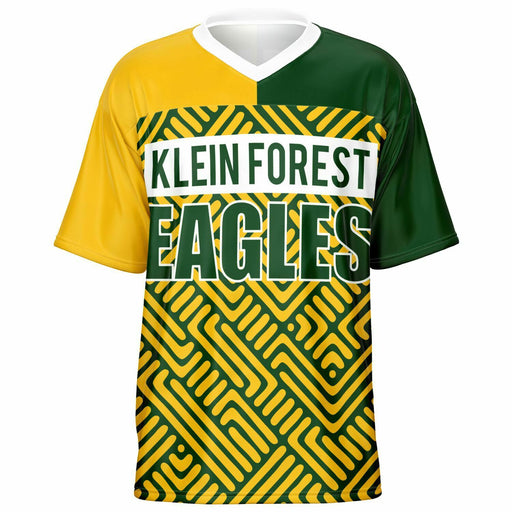 Klein Forest Eagles football jersey -  ghost view - front