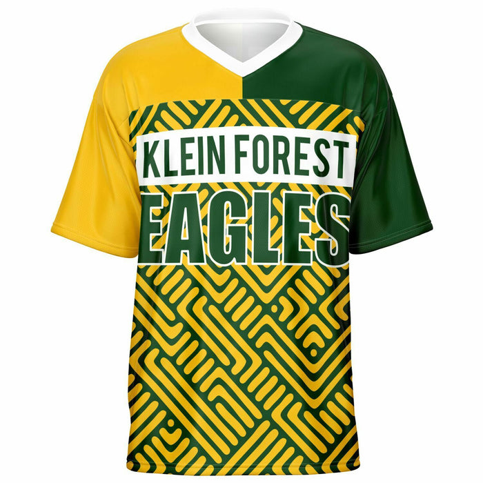 Klein Forest Eagles football jersey -  ghost view - front