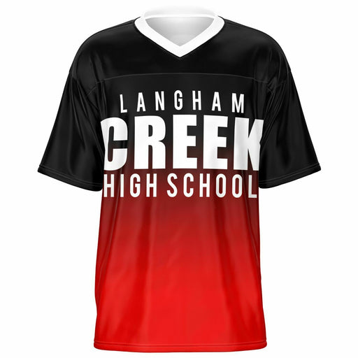 Langham Creek Lobos football jersey -  ghost view - front