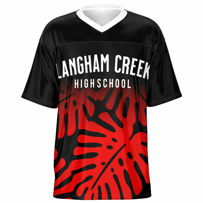 Langham Creek Lobos football jersey -  ghost view - front