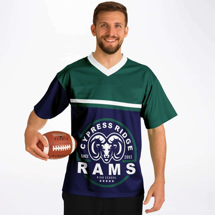 Cypress Ridge Rams Football Jersey 01