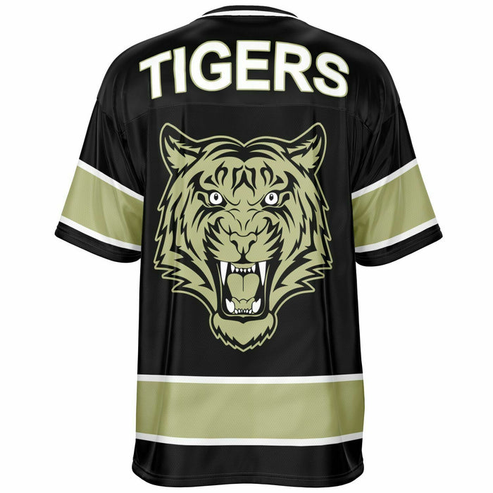 Cypress Park Tigers football jersey -  ghost view - back 13