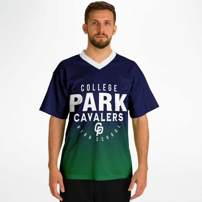 Man wearing College Park Cavaliers football jersey 05