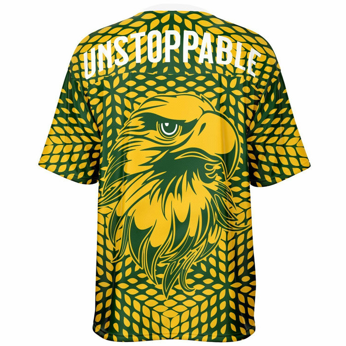 Klein Forest Eagles football jersey -  ghost view - back