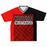 Westfield Mustangs High School football jersey laying flat - front 